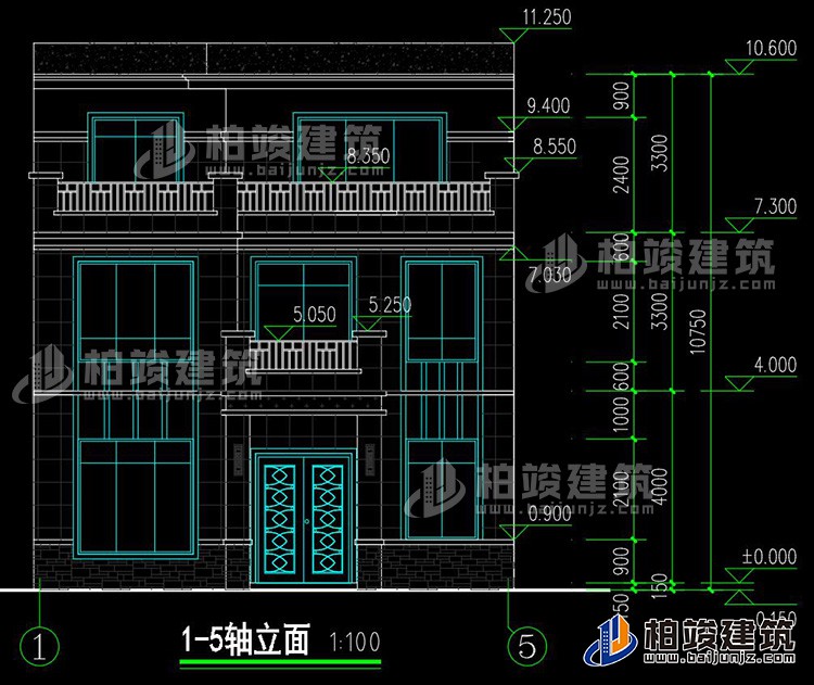 正立面图